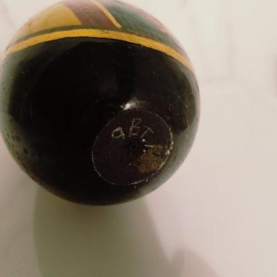 Antique Russian Signed gold hand painted large Egg Madonna & Child 