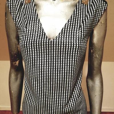 Versace Collection Blk/Wht Ensemble Medusa head metal buttons