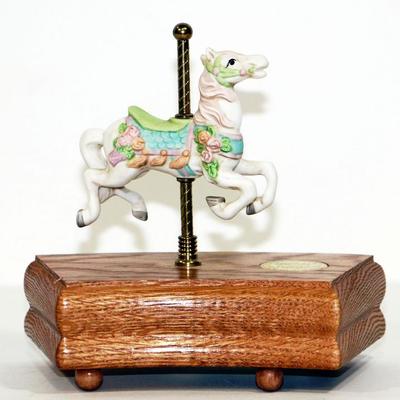 A Carousel Romance Music Box - Legends of the Rose