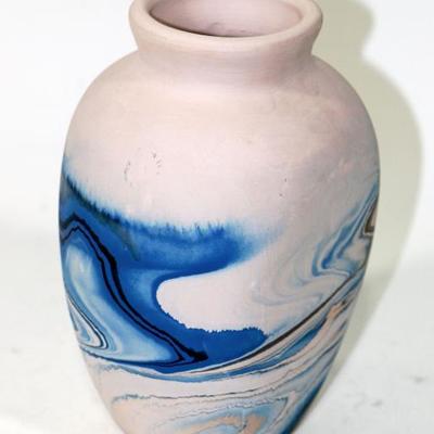 NEMADJI Pottery Vase - Native American Hand Painted Vase