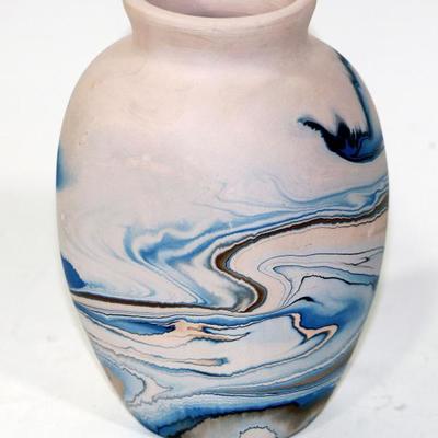 NEMADJI Pottery Vase - Native American Hand Painted Vase