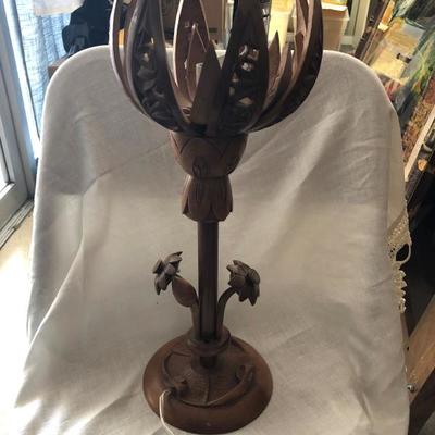 Wood Flower Lamp (Item 2000)
