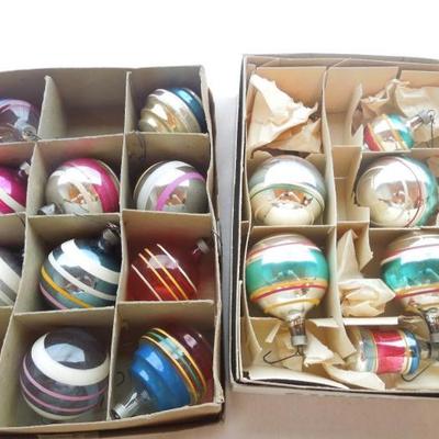 Lot 10: Two Boxes of Vintage Christmas Ornaments 