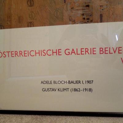 Lot 103: Gustav Klimt Print Osterreichische Gallery  28 x 40