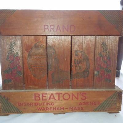 Lot 178: Vintage Cape Cod Fruit Crate and Child's Rocker