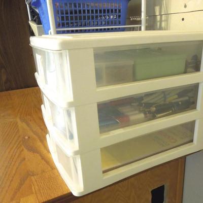 Lot 162: Mega Lot of Office Supplies and Organizers