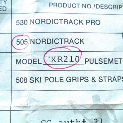 Lot 161: Nordic Trak Pro 505 Model XR210 Cross Country Skiing Exerciser