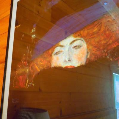 Lot 111: Gustav Klimt Print: The Violet Hat