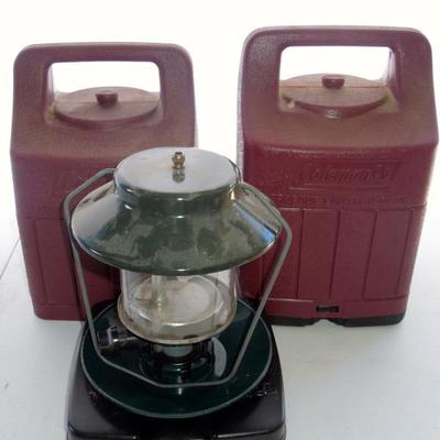 Lot 239: Two Coleman Gas Lanterns with Cases and Extra Mantles