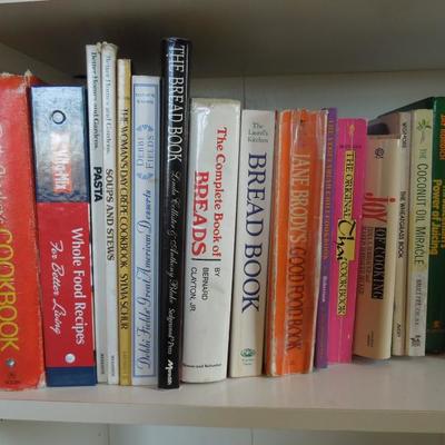Lot 102: Eighteen Cookbooks and Metal Bookends