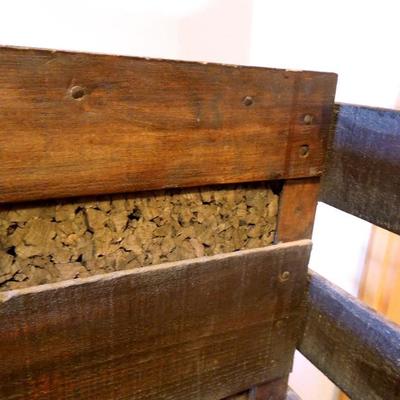 Lot 154: Rolling Wood Storage Fruit Crate 