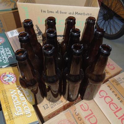 Lot 226: Clean 12 oz. Beer Bottles in 18 Cases of 12 for Home Brewing