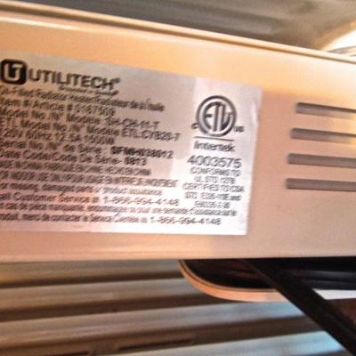 Lot 117: Three Electric Oil Filled Radiators with Manual