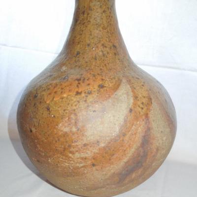 Lot 11: Signed Handbuilt Stoneware Vase Arrangement