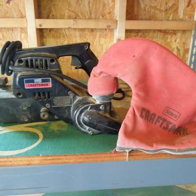 Lot 207: Sears Craftsman 21" Dustless Belt Sander with Bag