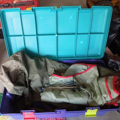 Lot 239 A: Storage Bin with Camping Gear #2