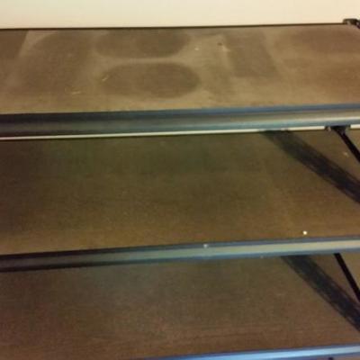 Lot 249: Two Basement or Garage Storage Shelves Metal Frame