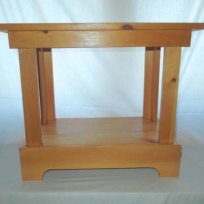Lot 36: Natural Pine Night Stand #1