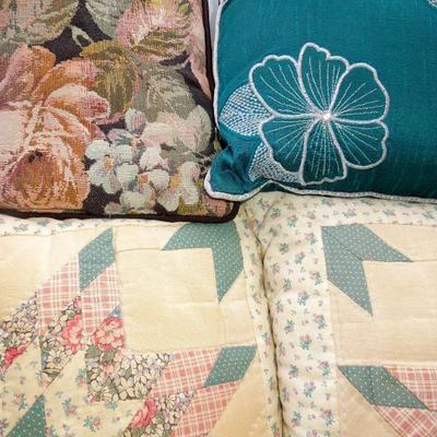 Lot 243: Four Vintage Decorative Pillows