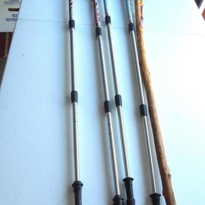 Lot 236: Walking Hiking Poles and Stick