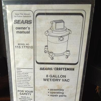 Lot 218: Sears Craftsman 8 Gallon Shop Vac and Oscillating Fan