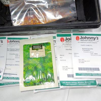 Lot 191: Group of Seeds, Germinating and Starter Trays