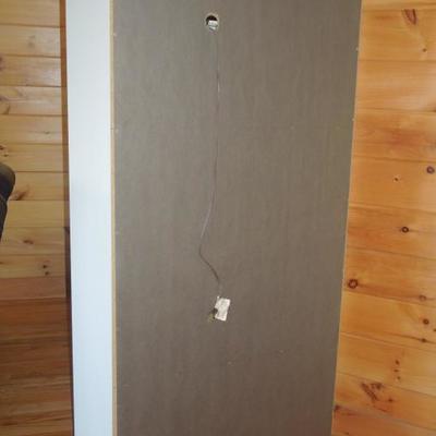 Lot 25: Tall Lighted Book or Display Case Shelves
