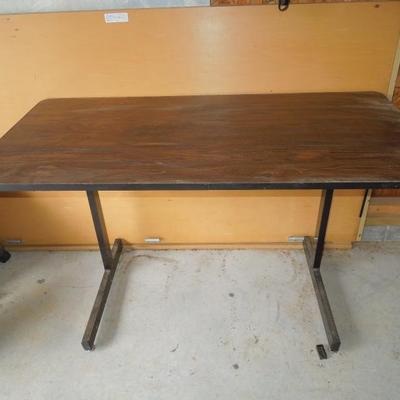 Lot 216: 47" x 24" Brown Hobby Sewing Table