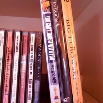 Lot 37: Fifty Four (54) Jazz CD's and 3 Classic DVDs