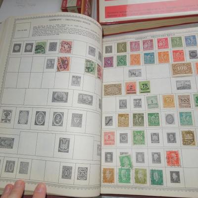 Lot 247: Postage Stamps Collection in Cigar Boxes and Two 1960's Stamp Albums