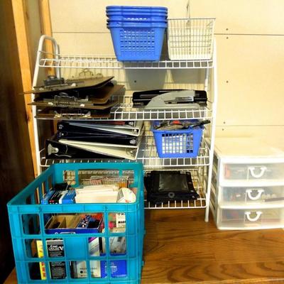 Lot 162: Mega Lot of Office Supplies and Organizers
