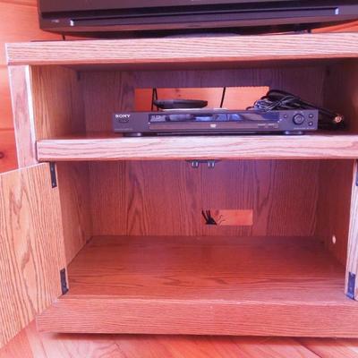 Lot 30: Rolling TV Utility Stand with Storage