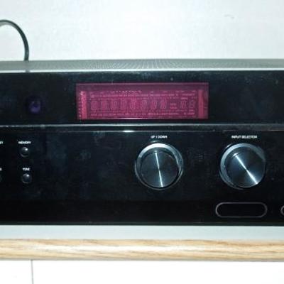 Lot 47: Cabinet Speakers, Stereo Receiver, CD Player and Antenna