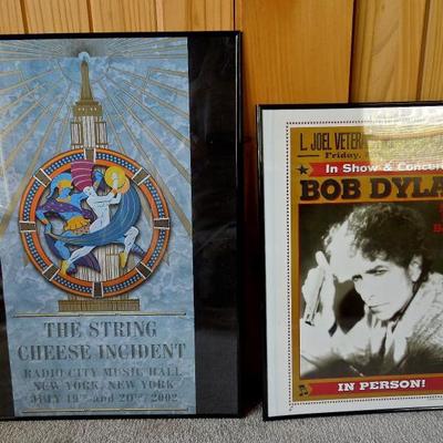 Lot 101: Two Framed Rock and Roll Posters