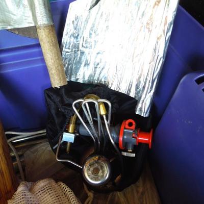 Lot 239 A: Storage Bin with Camping Gear #2