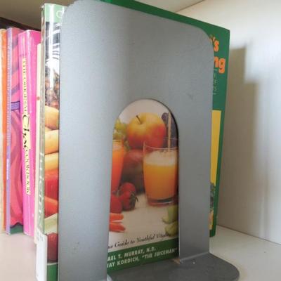 Lot 102: Eighteen Cookbooks and Metal Bookends