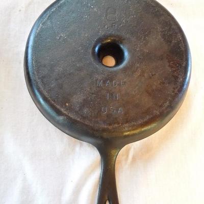 Lot 96: Six Cast Iron Skillets 15" - 6"  and 14" Wok