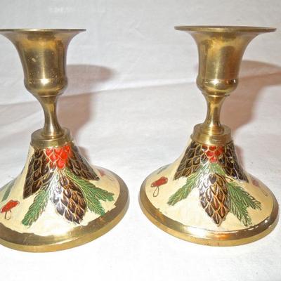 Lot 76: Candles, Candlesticks and Drip Protectors