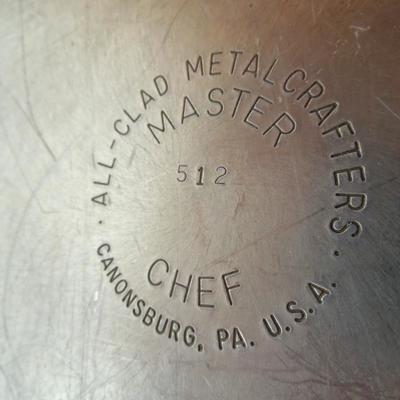 Lot 79: All Clad Stainless Cookware with Stock Pot, etc.