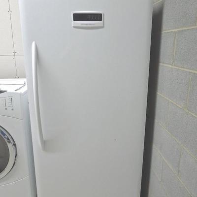 Lot 170: White Frigidaire Upright Freezer With Lock 