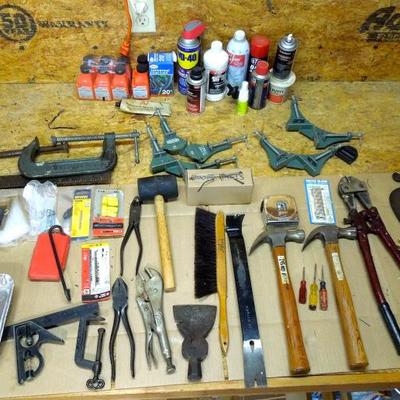 Lot 198: Mega Lot of Hand Tools and Lubricant