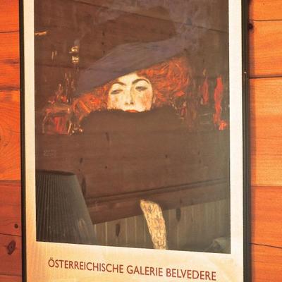 Lot 111: Gustav Klimt Print: The Violet Hat