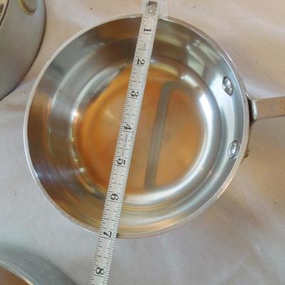 Lot 79: All Clad Stainless Cookware with Stock Pot, etc.