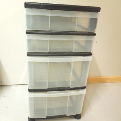 Lot 169: Plastic Rolling Storage Cart 