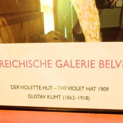 Lot 111: Gustav Klimt Print: The Violet Hat