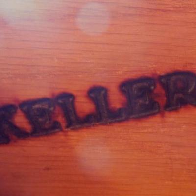 Lot 40:  Keller "Memories" Lighted Oak Leaded Glass Buffet Hutch with Mirror
