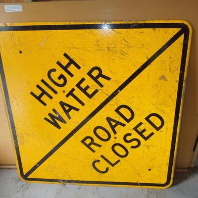Lot 217: High Water Environmental Metal Sign