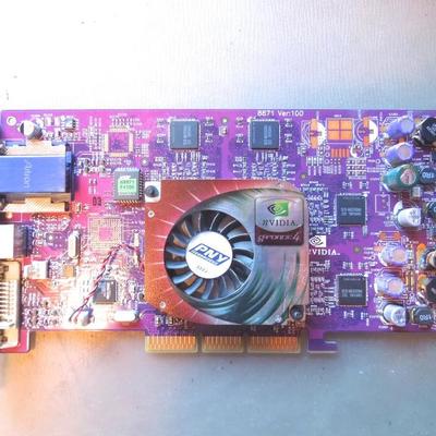 Lot 119: PNY G Force 4 Video Card for Computer
