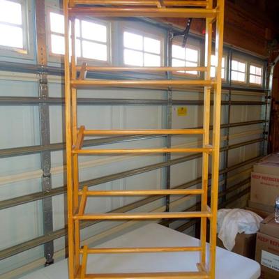 Lot 227: Five Shelf Wood CD or Shoe Rack
