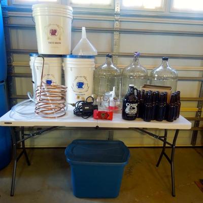 Lot 226 A:  Large Group of Home Brewing Beer Supplies